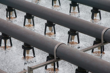 Sistema de distribución para torres de refrigeración