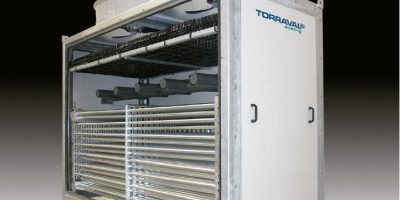 Torre de refrigeración cerrada en industria alimentaria