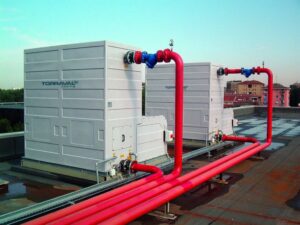 HVAC cooling tower at the Ukrainian Opera
