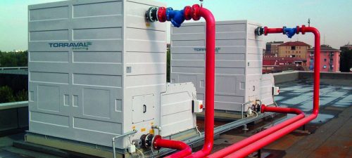 HVAC cooling tower at the Ukrainian Opera