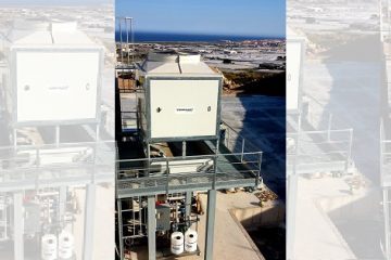 Cooling tower on skid for Kimitec