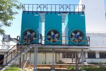 Torres de refrigeración de circuito abierto y tiro forzado TORRAVAL en industria papelera
