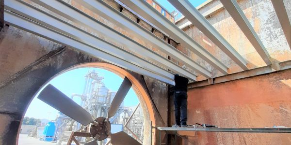 Soportes de relleno en la torre de refrigeración