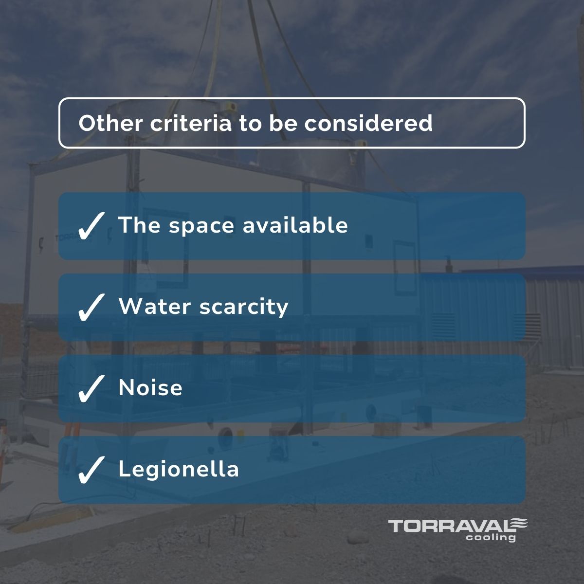 other criteria for cooling systems