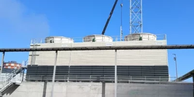 Cooling tower installation in a major steel and metallurgical facility